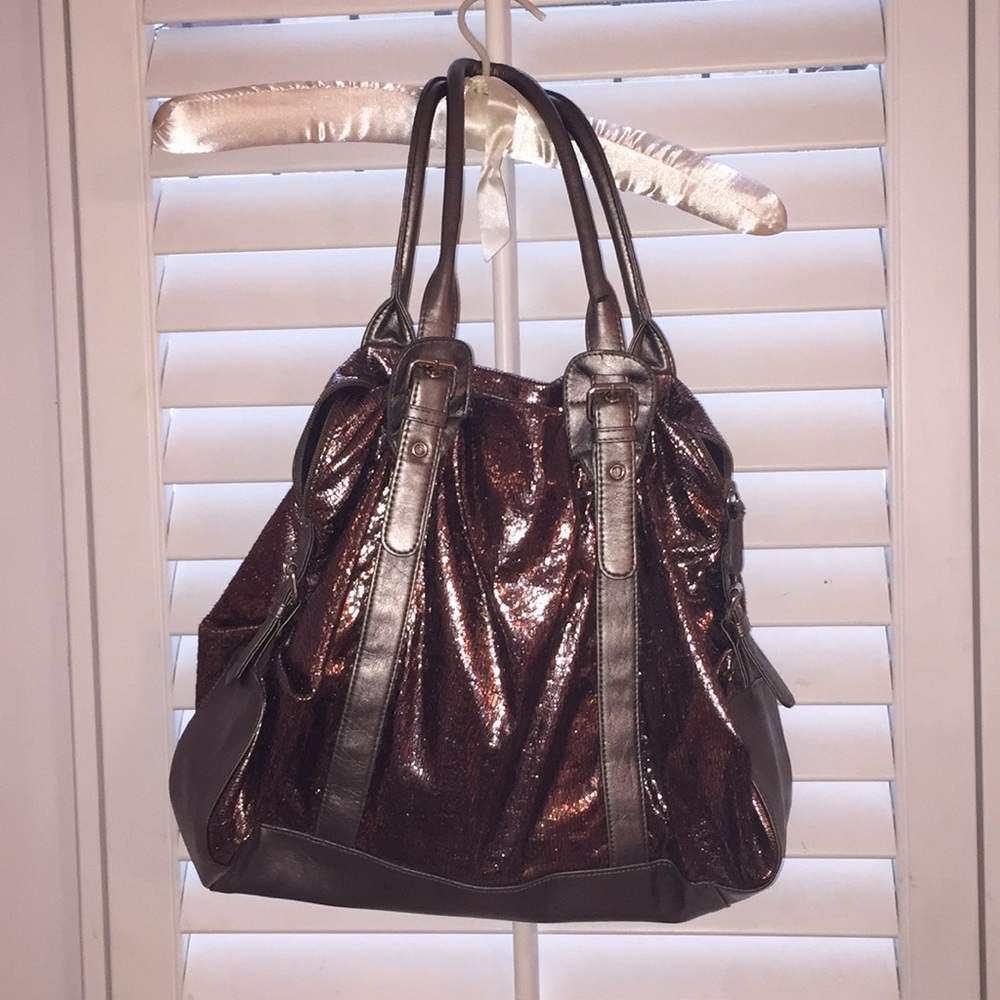 Shiny handbag